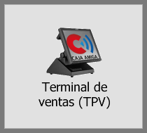 TPV Caja Amiga. Botón de terminal punto de venta
