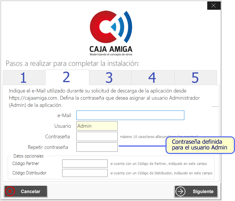 TPV Caja Amiga. Instalación de Caja Amiga